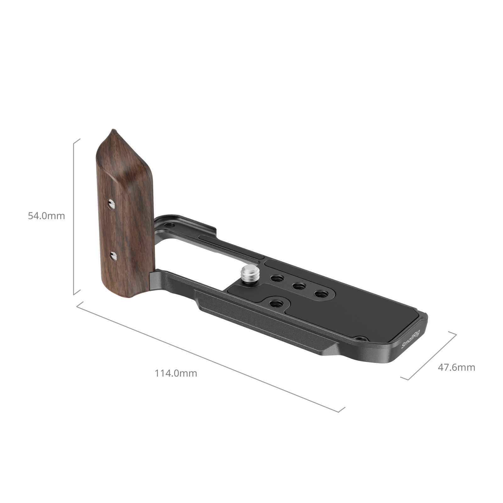 Smallrig 5260 L Shape Mount Plate With Wooden Handle For Fujifilm X M5 Black
