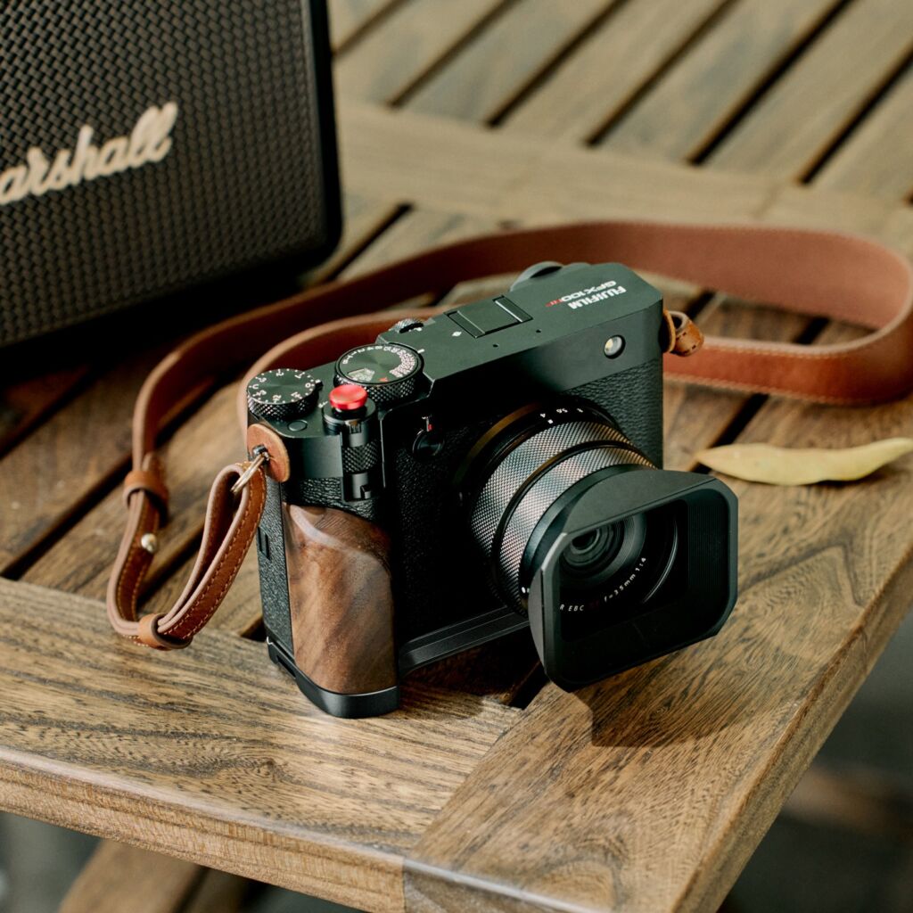 Smallrig 5265 L Shape Mount Plate With Wooden Handle For Fujifilm Gfx100rf Silver