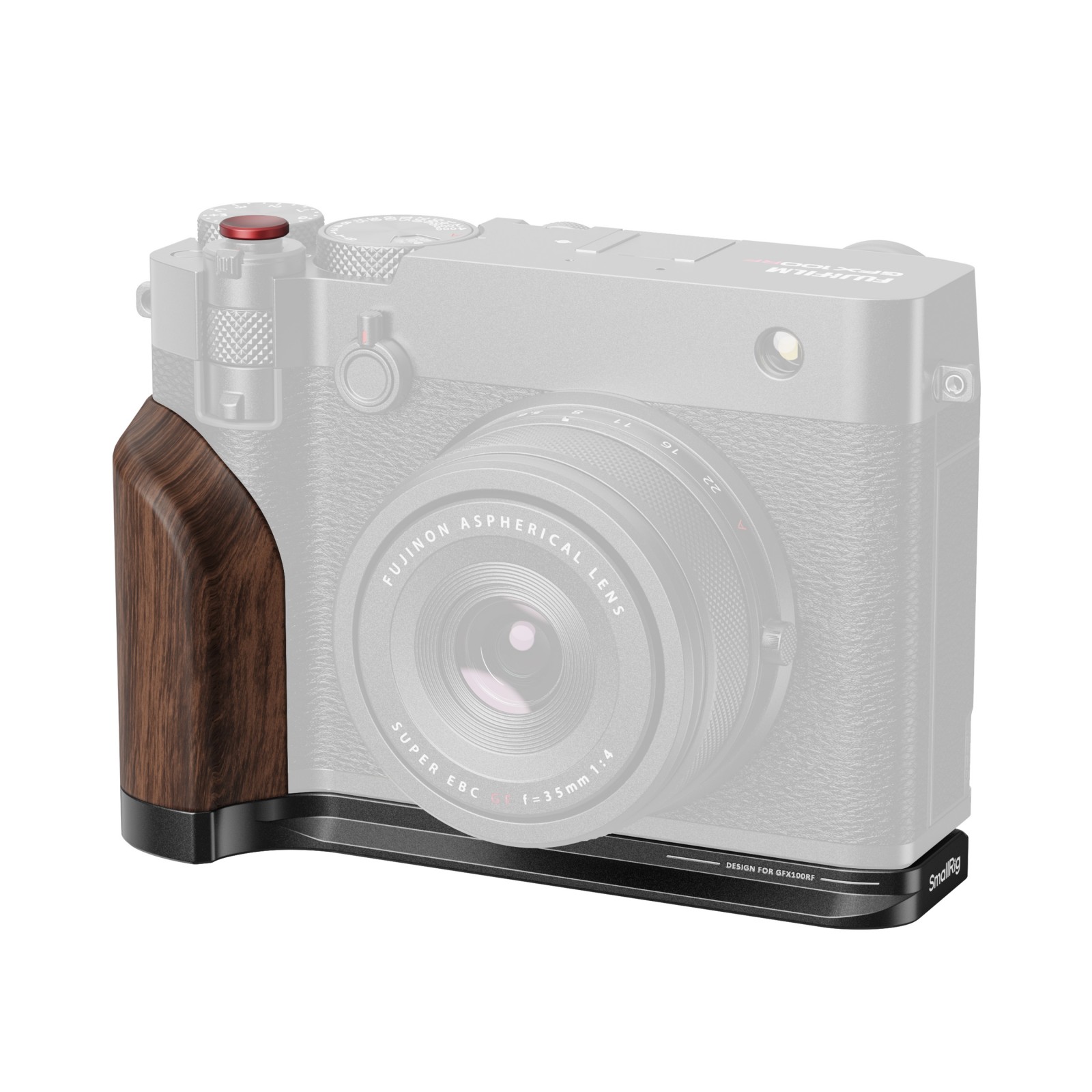 Smallrig 5265 L Shape Mount Plate With Wooden Handle For Fujifilm Gfx100rf Silver