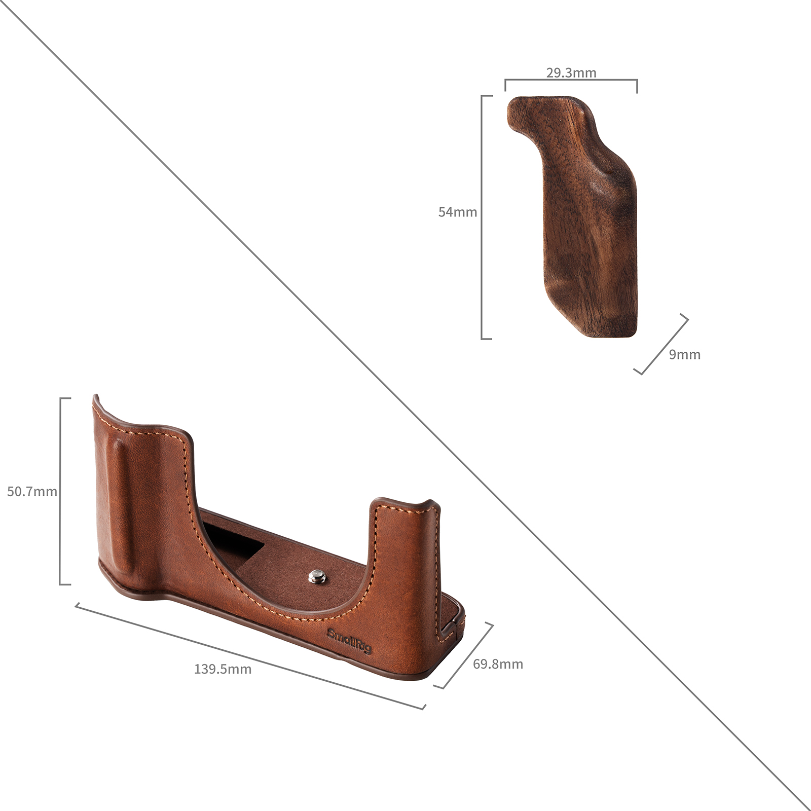 Smallrig 5268 Leather Case Kit For Fujifilm Gfx100rf Brown