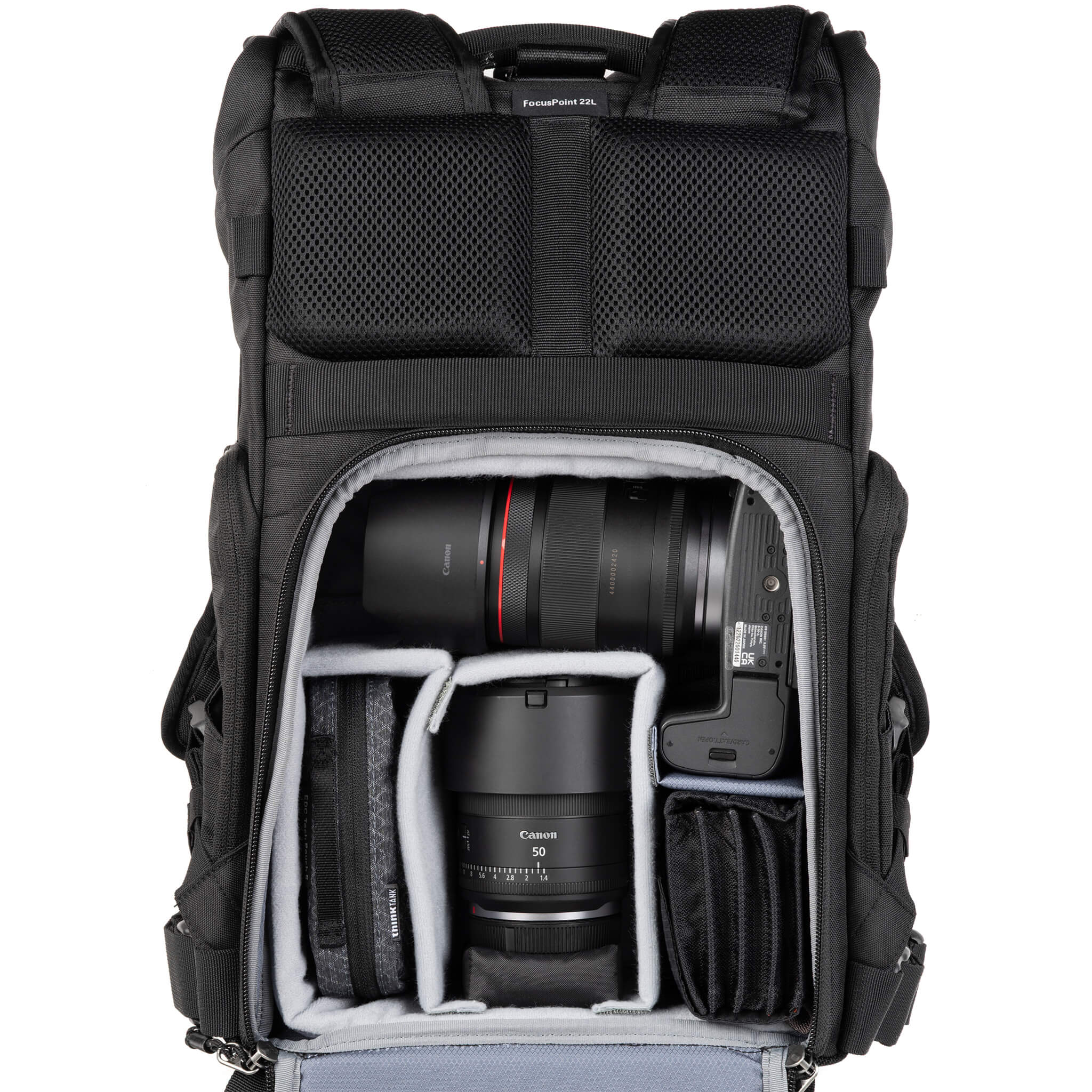 Think Tank Focuspoint Rolltop 22l Asphalt Black Backpack