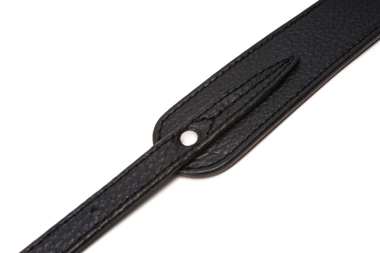 Three Length Adjustable Leather Camera Strap Black Acam 284 Blk