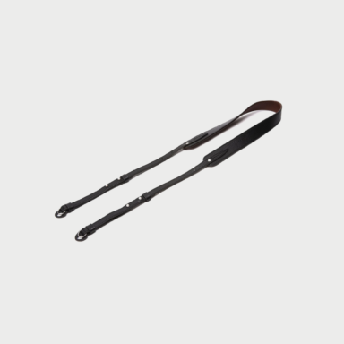 Three Length Adjustable Leather Camera Strap Black Acam 284 Blk