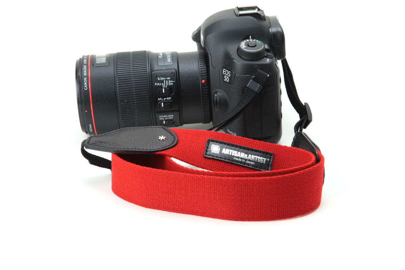Artisan Artist Wide Cloth Camera Strap Red Acam 112a Red