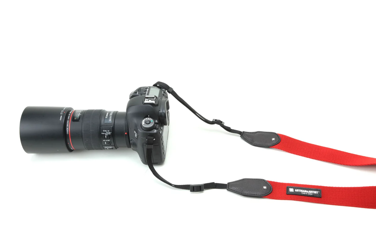 Artisan Artist Wide Cloth Camera Strap Red Acam 112a Red