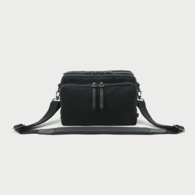 Canvas Shoulder Camera Bag Small Black Acam 1100