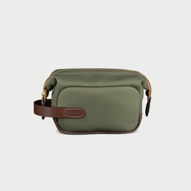 Capsule 1 Pouch Green Fibrenyte Brown Leather