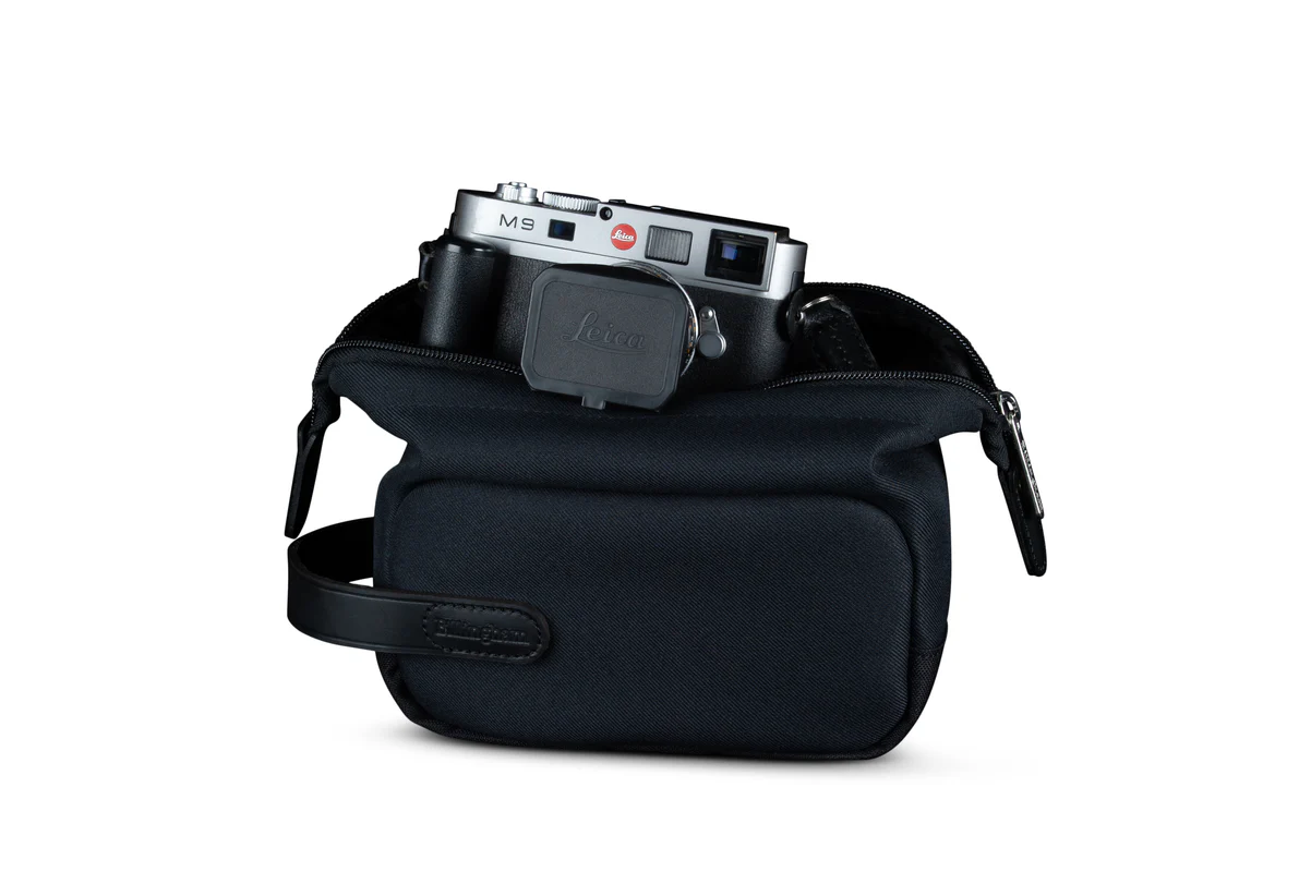 Billingham Capsule 1 Pouch Black Fibrenyte Black Leather