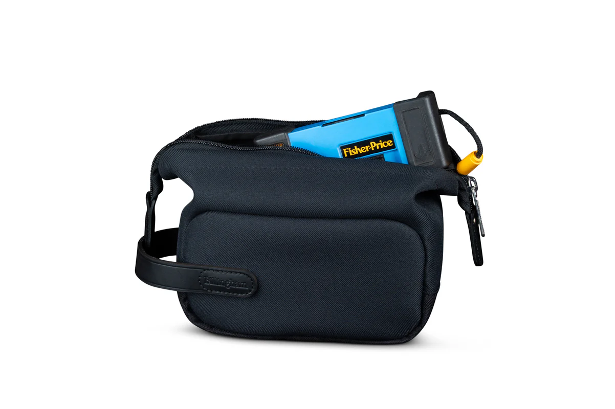 Billingham Capsule 1 Pouch Black Fibrenyte Black Leather