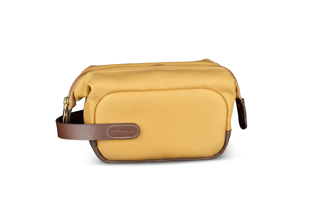Billingham Capsule 1 Pouch Khaki Fibrenyte Brown Leather
