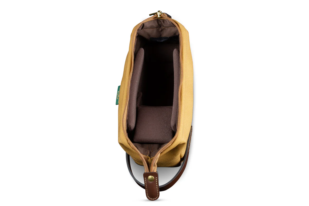 Billingham Capsule 1 Pouch Khaki Fibrenyte Brown Leather