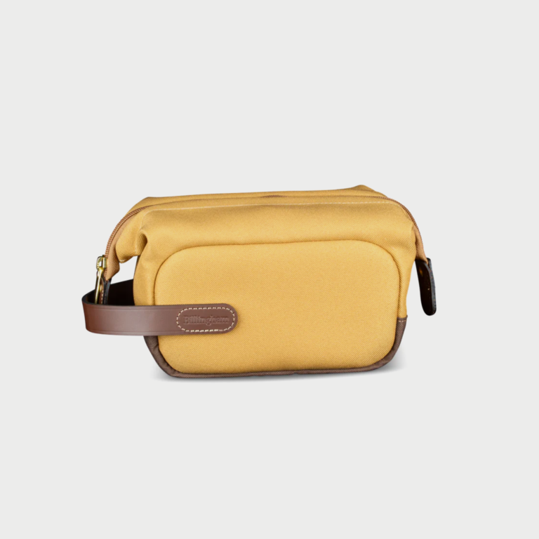 Billingham Capsule 1 Pouch Khaki Fibrenyte Brown Leather