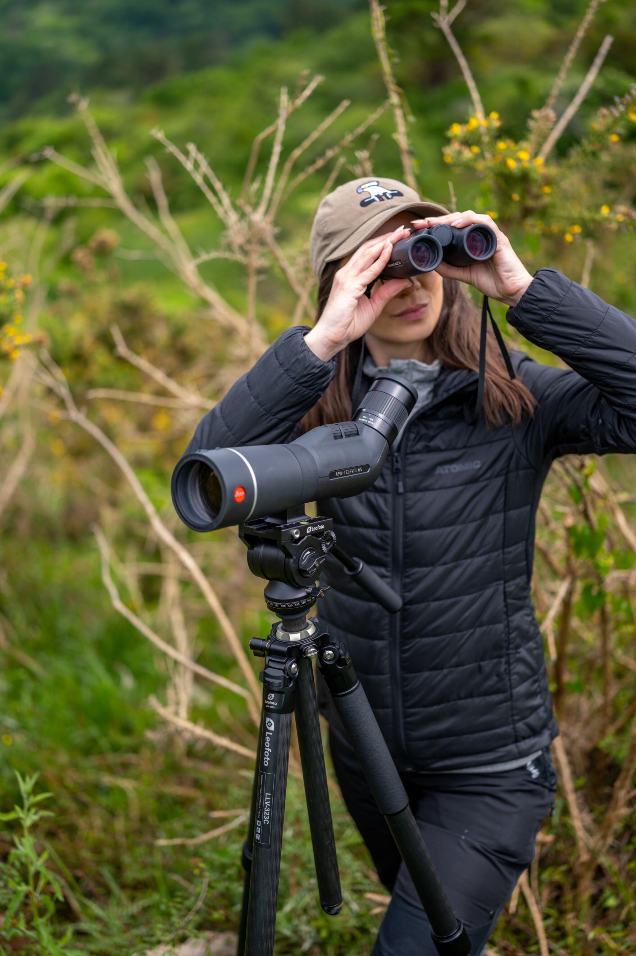 Leica Apo Televid 65 Angled 45 With Zoom Eyepiece 25x 50x Ww Asph